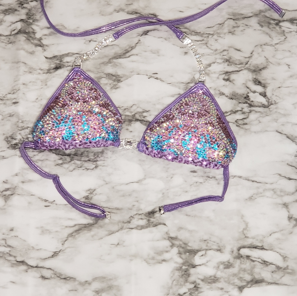 Purple figure suit